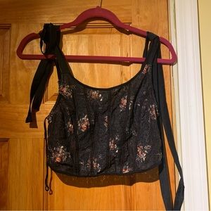 Free People Cropped Self-Tie Bow straps
